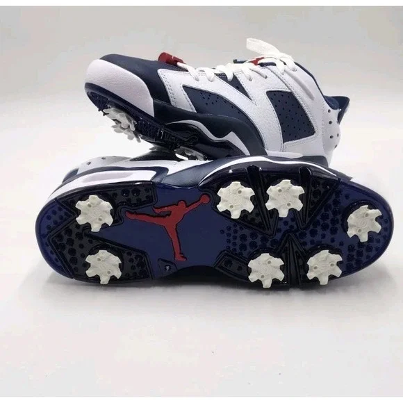 Nike Air Jordan Retro 6 G Golf Shoes Olympic Navy DV1376-101 Mens Size 7.5 New